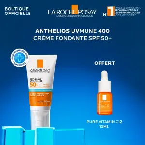 La Roche-Posay Anthelios UVMune 400 Crème Hydratante SPF 50+ avec Sérum Pure Vitamin C12 offert