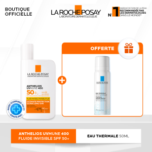 La Roche-Posay Anthelios UVMune 400 Fluide Invisible SPF 50+ – + Eau Thermale 50ml Offerte