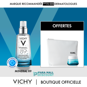 Vichy Minéral 89 Booster + Crème 15ml OFFERTE + Trousse
