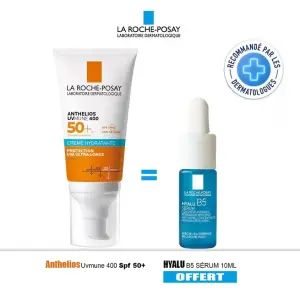 La Roche-Posay Anthelios UVMune 400 Crème Hydratante SPF 50+ avec sérum Hyalu B5 OFFERT