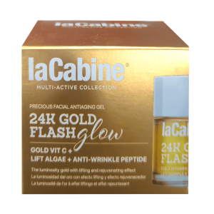 laCabine 24K Gold Flash Glow – Gel anti-âge précieux