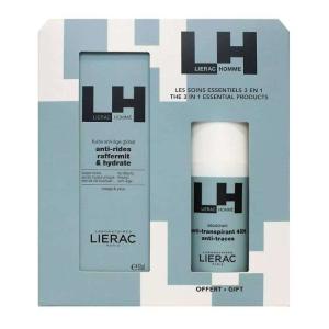 LIERAC HOMME OFFRE FLUIDE ANTI AGE GLOBAL 50 ML + DEODORANT ANTI TRANSPIRANT ANTI TRACE 48H 50ML OFFERT