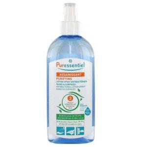 PURESSENTIEL ASSAINISSANT LOTION SPRAY BACTERIEN MAINS ET SURFACE 3 HUILES ESSENTIELLES 250 ML