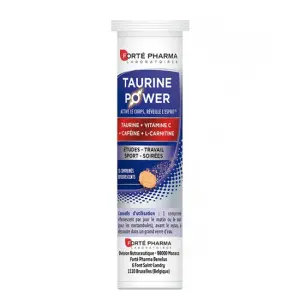 Forté Pharma Taurine Power – 15 Comprimés Effervescents
