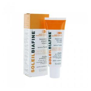 BIAFINE SOLEIL BIAFINE EMULSION SOLAIRE VISAGE FPS 50+ TEXTURE FLUIDE PEAUX TRES CLAIRES OU SENSIBLES