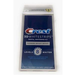 CREST 3D WHITE NIVEAU 8 SUPREME BRIGHT BOOST 7 TRAITEMENT