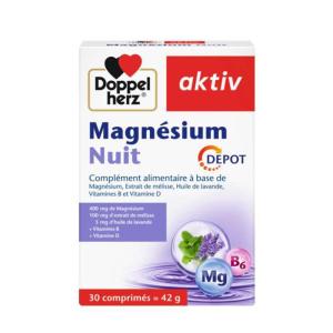 Doppelherz Aktiv Magnésium Nuit Dépôt – 30 Comprimés