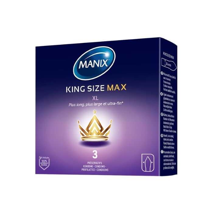 Manix King Size Max XL – 3 Préservatifs