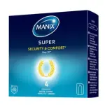 Manix Super – Préservatifs Sécurité & Confort (Boîte de 4)